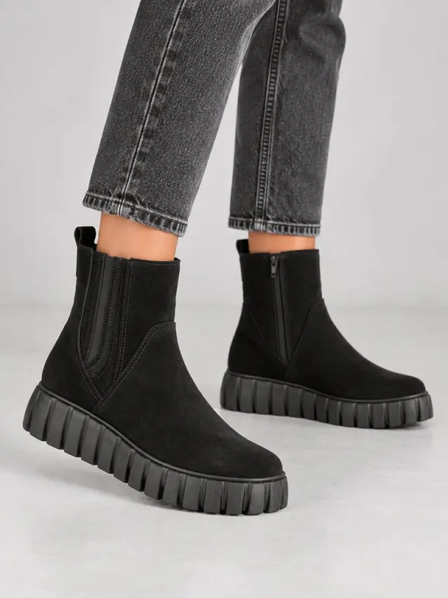 Gabor Μποτάκια Γυναικείο δέρμα Nubuck Μαύρο GAB/36481 005-BLACK - 40 2