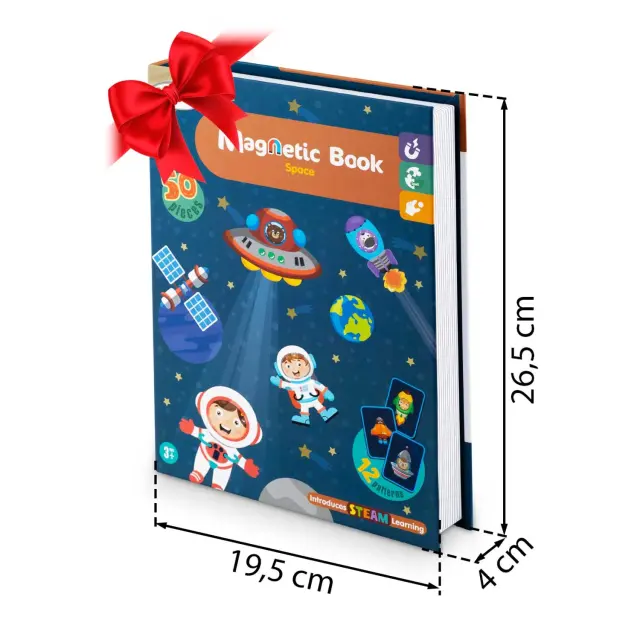 Ricokids Μαγνητικό παιχνίδι βιβλίο κατασκευών "Διάστημα" 2