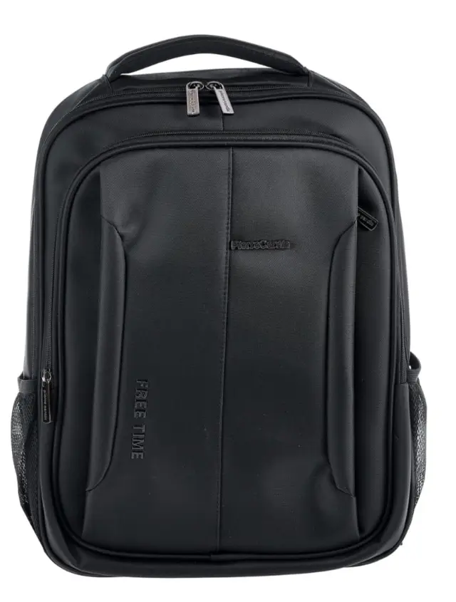 Ανδρικό σακίδιο πλάτης, Pierre Cardin,μαυρο, backpack, alan10 3815