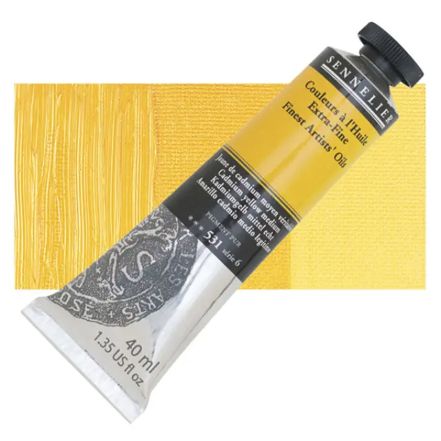 Sennelier Λάδι Finest Artists Oil 531 Cadmium Yellow Medium - 40ml