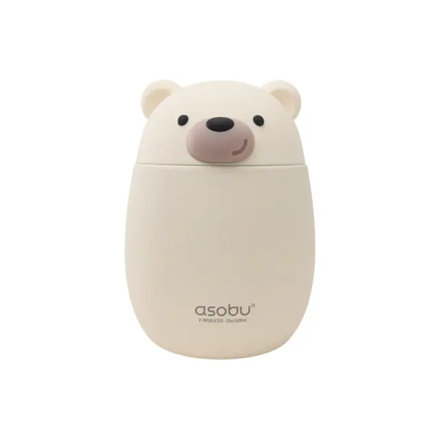 ASOBU Δοχείο Φαγητού Ανοξείδωτο Bestie - Bear 600 ml