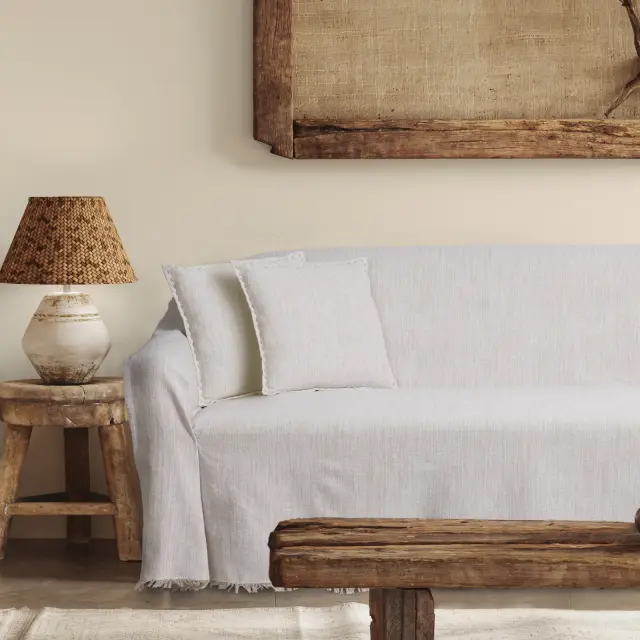 Διακοσμητικό Μαξιλάρι 40x40 Das Home 0283 Beige 100% βαμβακερό 2