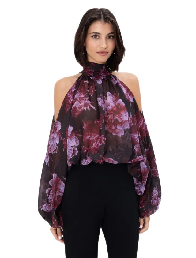 Toi amp; Moi γυναικεία floral μακρυμάνικη μπλούζα 30-5910-226-1 - OS