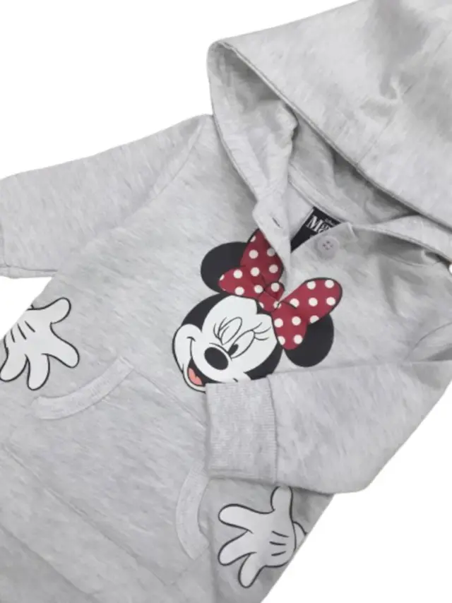 Μπλούζα με Κουκούλα Φούτερ Grey Minnie 8030262 - 12 M (80cm) 3