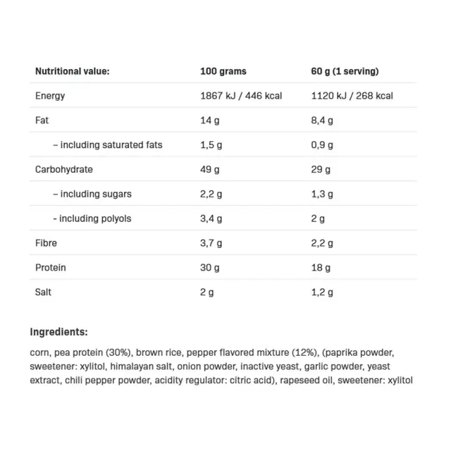 ALLNUTRITION Fitking Delicious Protein Chips Sweet Paprika, 60 g 2