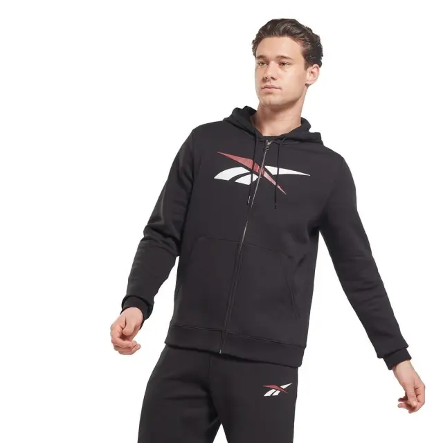 Reebok Training Vector Zip-Up Jacket (HI0581-Black) - Μαύρο