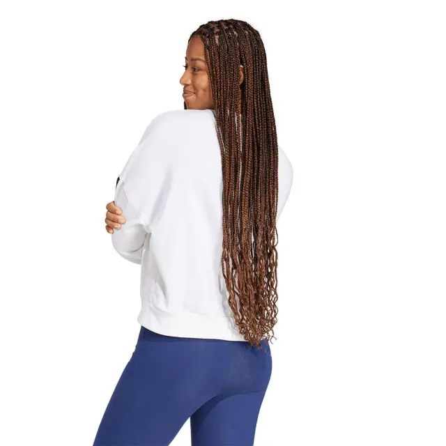 adidas Sportswear Women's 3Stripes French Terry Sweatshirt Άσπρο JD5285 (adidas Sportswear) 2