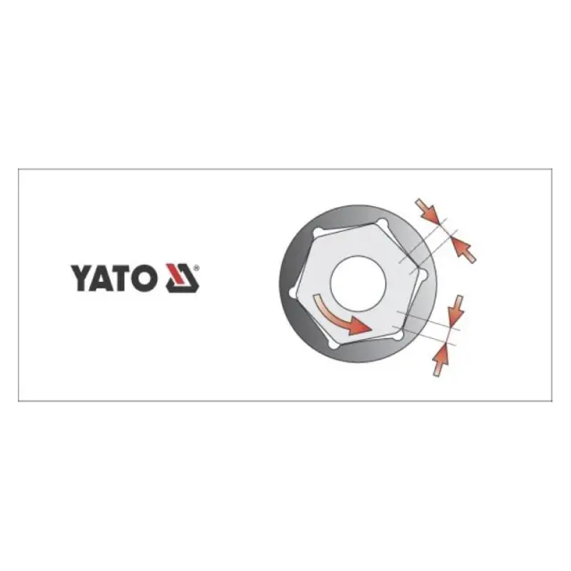 Yato Καρυδάκι 3/8" 7mm YT-3802 2