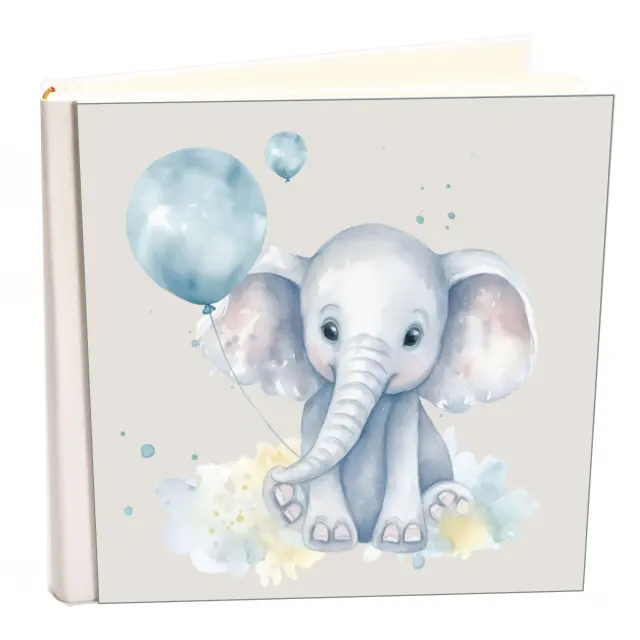 Άλμπουμ my album elephant 26 boho style με ριζόχαρτο 35x35cm και κουτί άλμπουμ