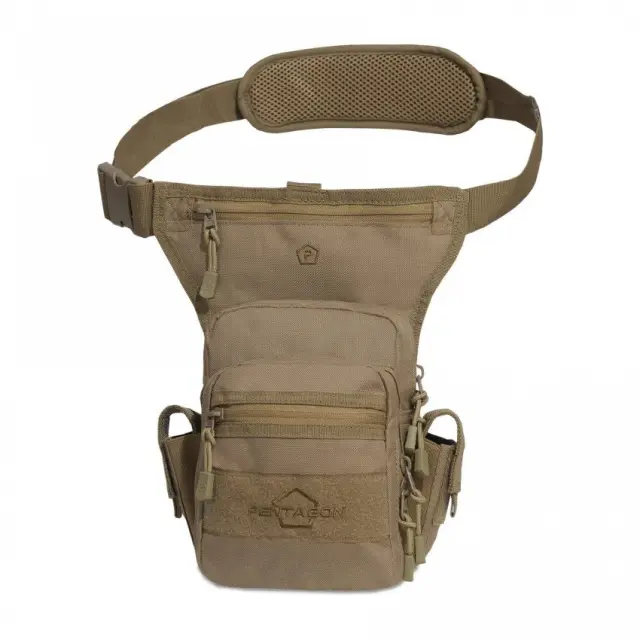 Pentagon MAX-S 2.0 Thigh Pouch 3,7lt-Αδιάβροχο Τσαντάκι Μηρού 3,7 Λίτρων - 03-Coyote-Καφέ
