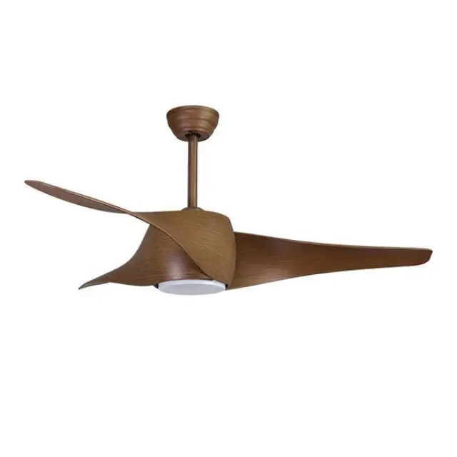 Ανεμιστήρας Οροφής Ξύλου 132cm 35W DC LED 20W 6 Ταχύτητες Dimmable Τηλεχειριστήριο & Χρονοδιακόπτης Ξύλο Σκούρο ξύλο 2