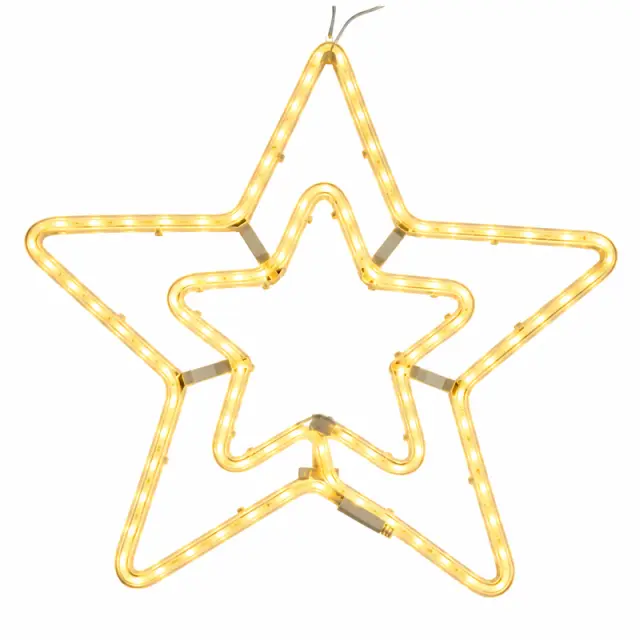 Χριστουγεννιάτικο αστέρι θερμό χρώμα LED 58x58cm- Christmas star 290084 2