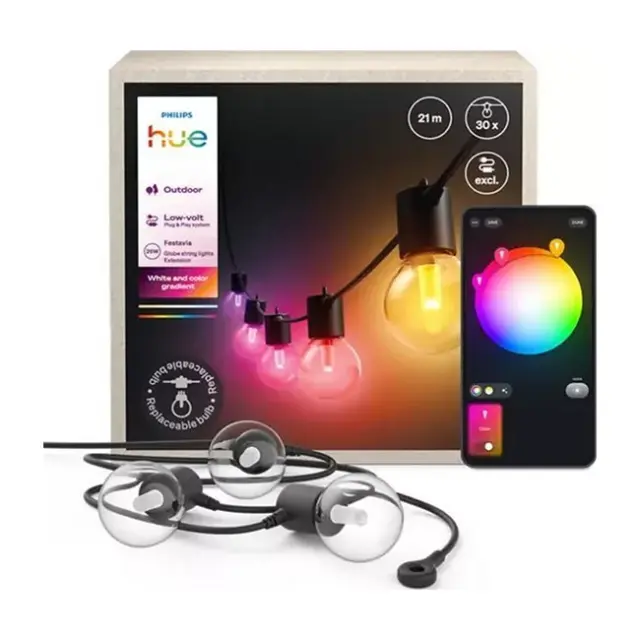 Philips Festavia Hue Globe String 21m 30bulb Extension (929004582006)