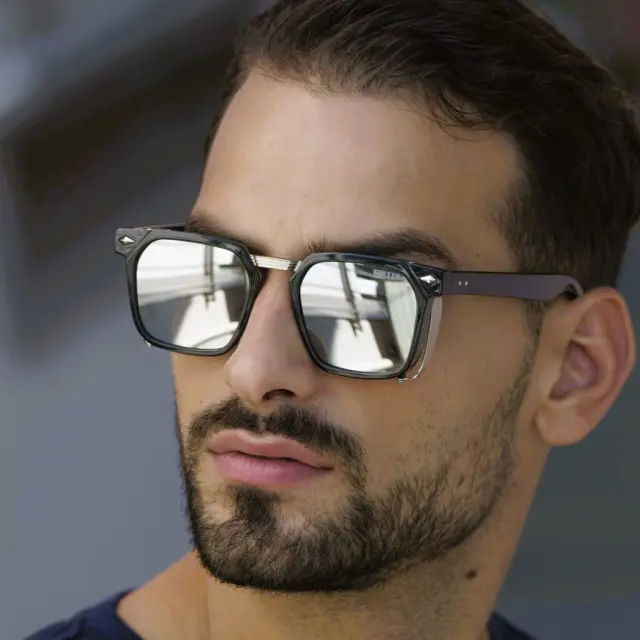 Ghetto Fashion Sunglasses Black/Silver Frame Unisex 2