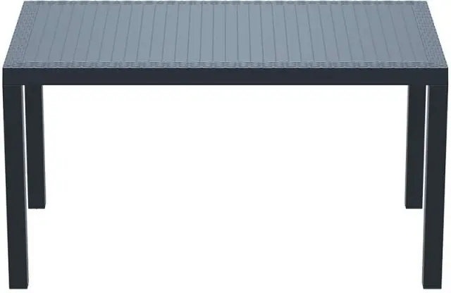 Τραπέζι ORLANDO Ανθρακί PP 140x80x75cm 2