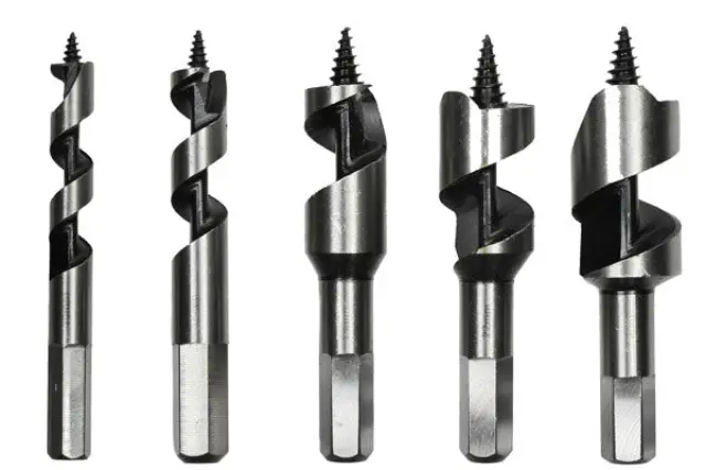 Drill set 5 pieces auger bits 100 mm