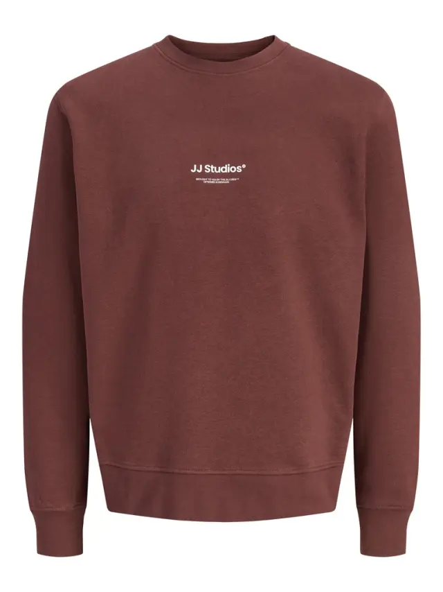 JJESOHO SWEAT CREW NECK NOOS - Bitter Chocolate