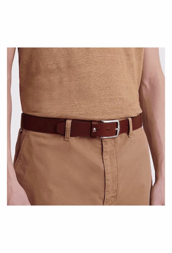Tommy Hilfiger Ανδρική Ζώνη Δερμάτινη Καφέ Καφέ 2