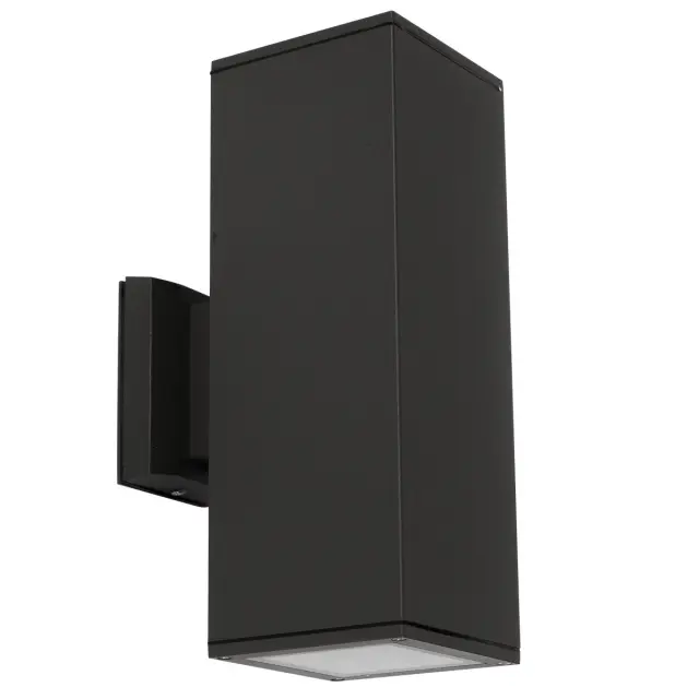 Let 01065/B Φωτιστικό τοίχου Up/down ορθογώνιο 2xE27/Par30 IP54 30cm μαύρο