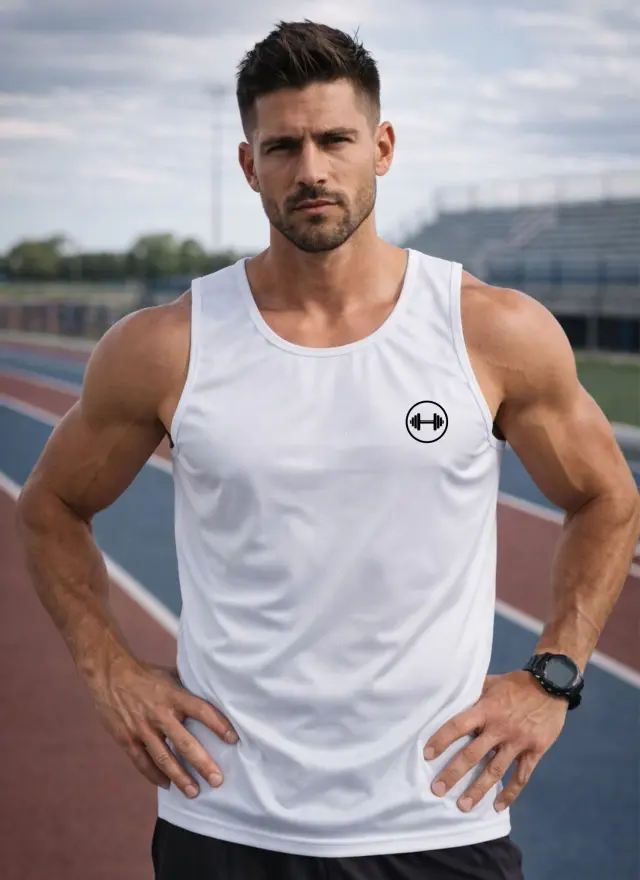 Αμάνικο Noshame® Λευκό Dry Fit - 182601 - XXL 2