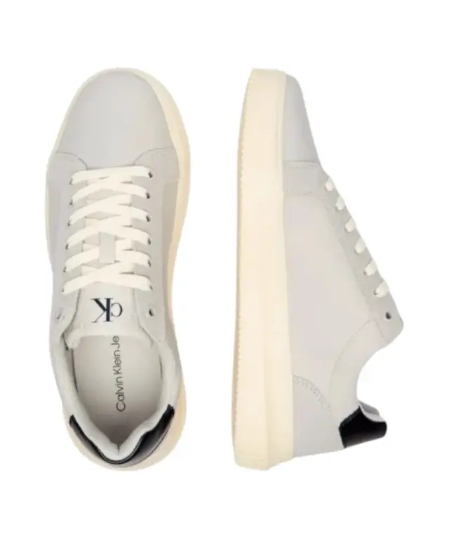 Calvin Klein - Cupsole Mono Lth Ανδρικά Chunky Sneakers YM0YM01123-0IO Γκρι 3