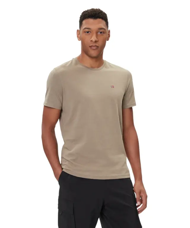 Napapijri - Ανδρικό T-shirt Salis Ss Sum Regular Fit NP0A4H8D-N1T Χακί - S