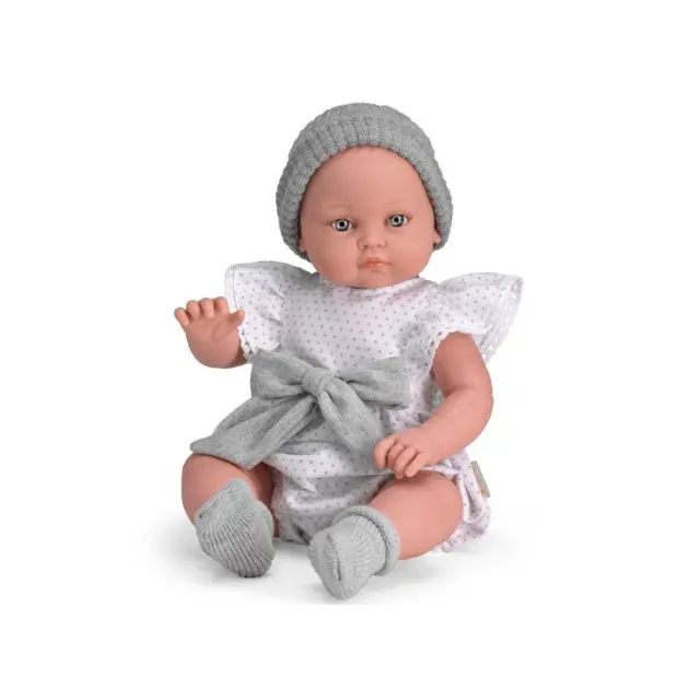 Κούκλα Magic Baby Alicia Με Λευκό Φόρεμα Και Σκούφο 45εκ. MB46611