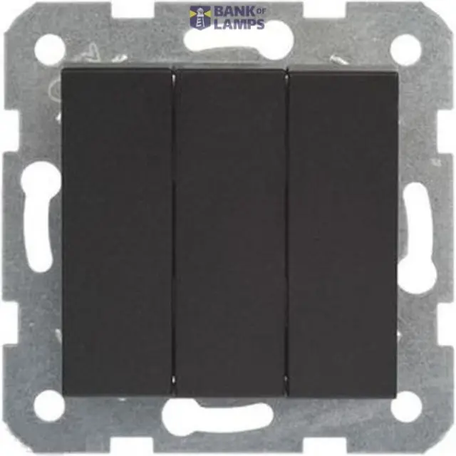 Novella-Trenda Black Three Gang Switch