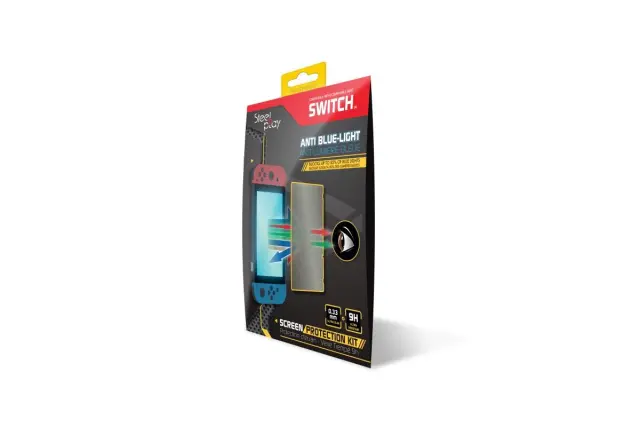 Steelplay Screen Protection Kit 9H Anti Blue-Light Tempered Glass - Switch - Nintendo Switch