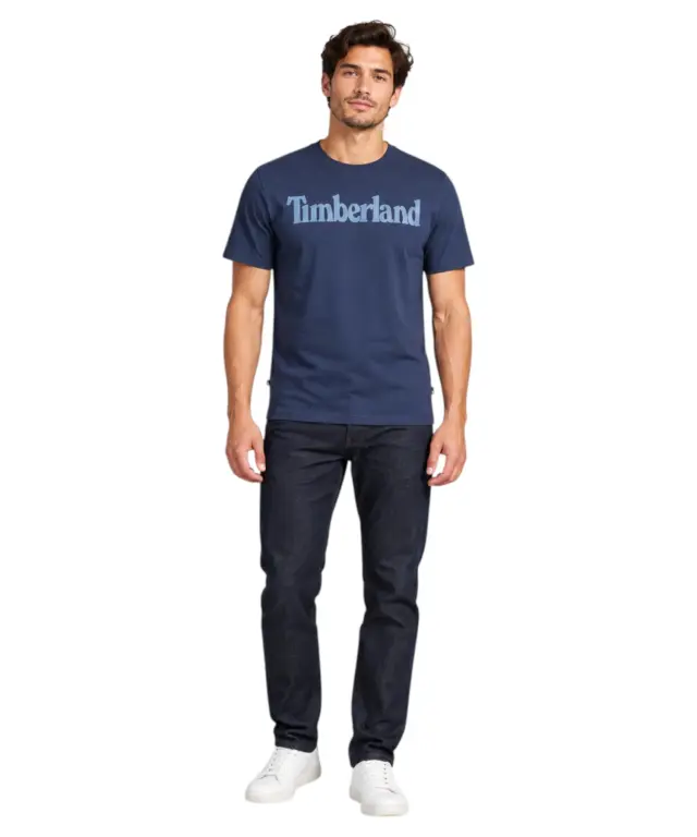 Timberland - Ανδρικό T-shirt TFO SS Linear Tee TB0A2BRN-Z02 Μπλε - M 2