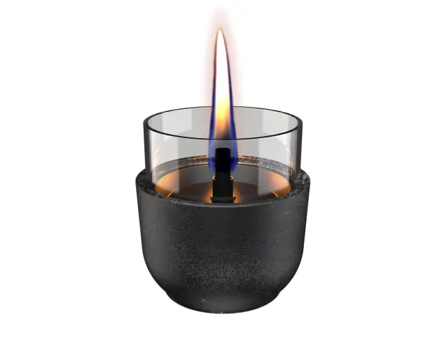 Επιτραπέζια Εστία Φωτιάς Violet 8 Lava Tenderflame με διάρκεια καύσης 3 - 4 ώρες, χωρητικότητα δεξαμενής 150ml και διαστάσεις 8.3x8cm - Black TF-0440013 2