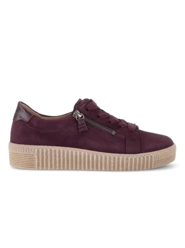 Gabor Sneakers Γυναικείο δέρμα Nubuck Μπορντώ GAB/601002 006-MULBERRY - 41 3