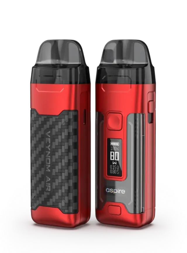 Veynom Air Pod Kit 2800mAh 5ml – Aspire - Carbon Red