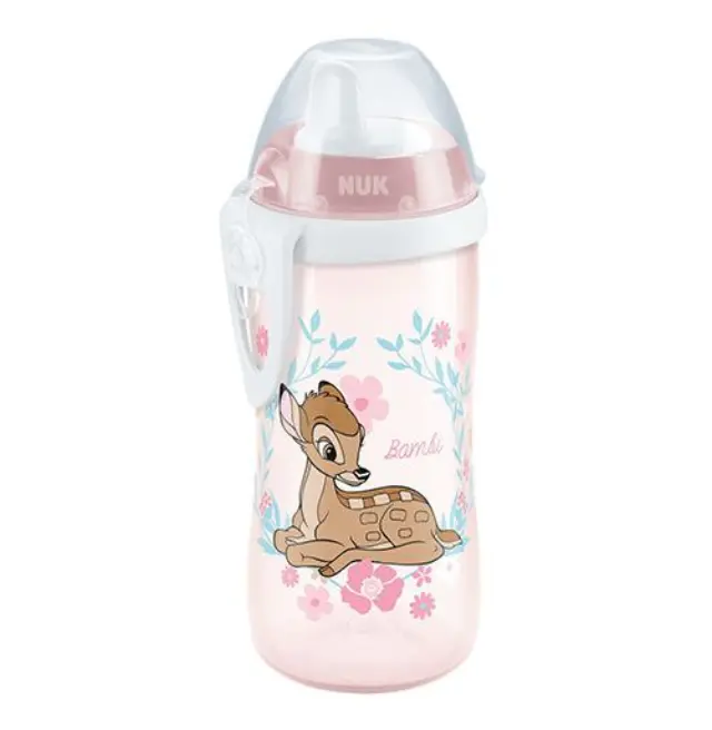 Nuk Kiddy Cup Disney Bambi Παγουράκι με Ρύγχος 12+ Μηνών 300ml Ροζ(10.255.497), 1 τμχ