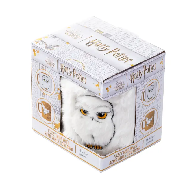 Κούπα κεραμική Mug with Hedwig plush sleeve 440 ml FZMG2401037 2