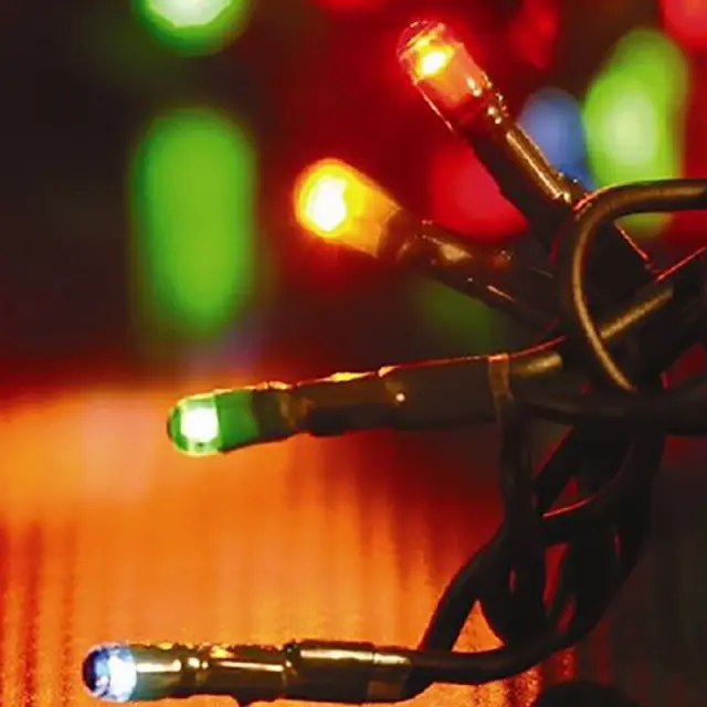 180 Led Με Πρόγραμμα Πράσινο Καλώδιο Πολύχρωμο Led IP44 31V