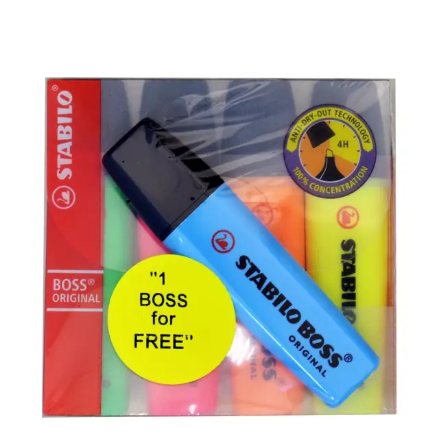 Μαρκαδόροι Stabilo Boss 70/4 Set 4-1 τεμάχια (Stabilo)