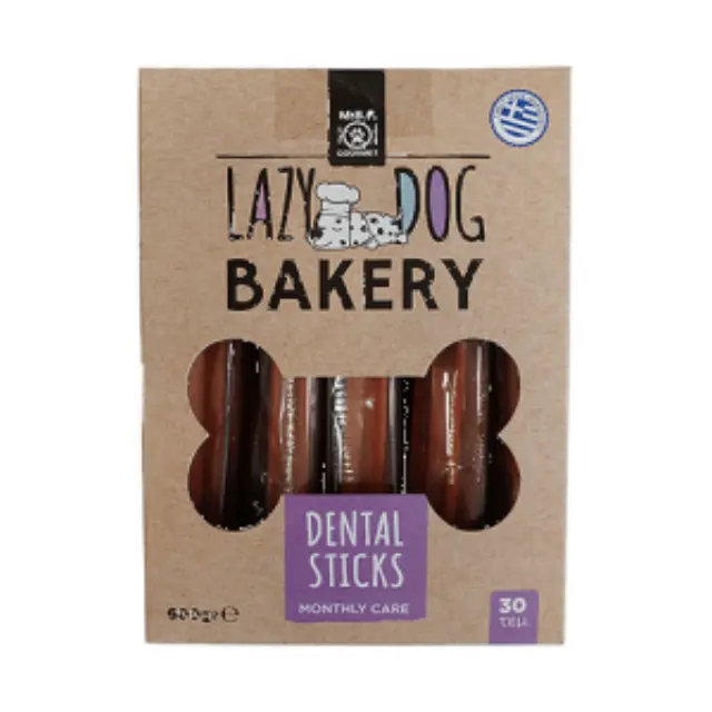 Lazy Dog Bakery Dental Sticks Κουτί Φυστικοβούτυρο 600gr Μονόχρωμο