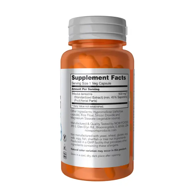 Now Foods Tribulus 500mg 100 Veg Caps (733739021700) 2