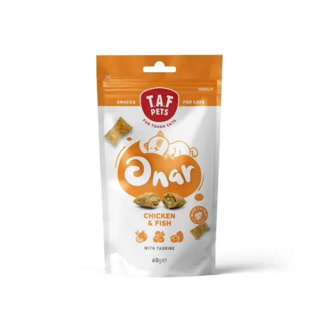 Taf Pets Onar Λιχουδιά Γάτας Σνακ με Κοτόπουλο και Ψάρι 60gr