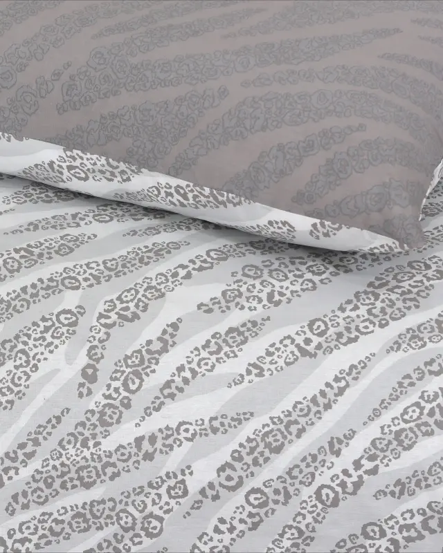 Σετ Παπλωματοθήκη 225x245 Υπέρδιπλη Kocoon Lakara Taupe 100% βαμβακερό 2