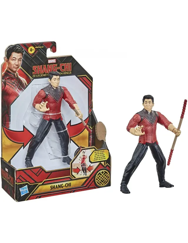 Hasbro Marvel Shang-Chi And The Legend Of The Ten Rings Shang-Chi With Bo Staff Attack Feature F0555 / F0960