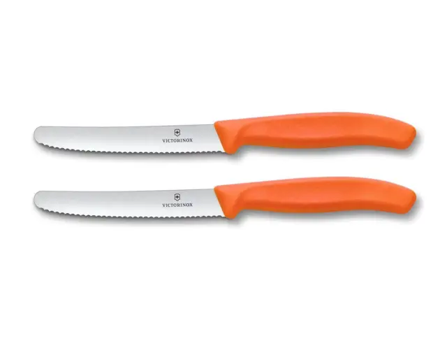 Μαχαίρια Γενικής Χρήσης Victorinox Swiss Classic με μήκος λεπίδας 11cm - Orange - 2 τεμάχια6.7839.2C1 3