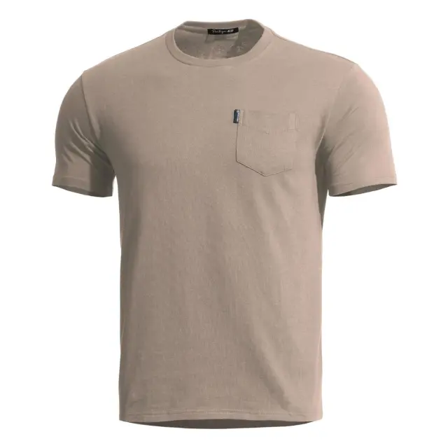 Pentagon Ageron T-Shirt with Pocket -Μπλουζάκι με Τσέπη για Τακτική-Καθημερινή Χρήση - 04-Μπεζ-Khaki