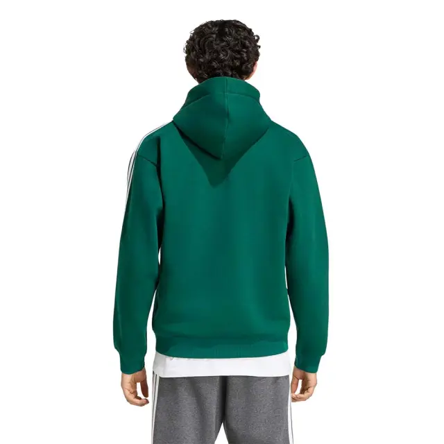 adidas Sportswear Men's 3Stripes Fleece Full-Zip Hoodie Πράσινο KZ1412 (adidas Sportswear) 2