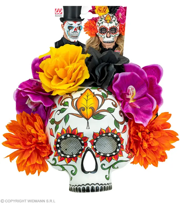 Αποκριάτικο Αξεσουάρ Μάσκα Dia de Los Muertos (Widmann) (W-08464) 3