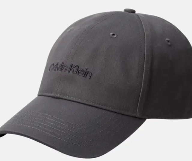 Calvin Klein Καπέλο Logo Embroidery Baseball Cap Γκρι Σκούρο