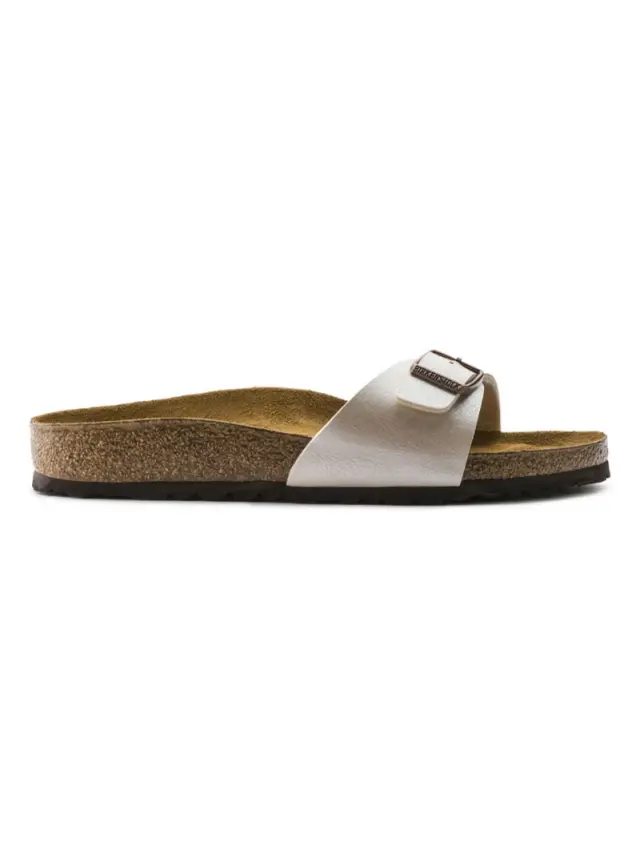 Birkenstock Πέδιλα Γυναικείο Birko-Flor(ανθεκτικό υλικό της Birkenstock-επιτρέπει την επαφή με το νερό) Μπεζ BIR/MADRID GRACEFULL 940153 WHITE PE 3