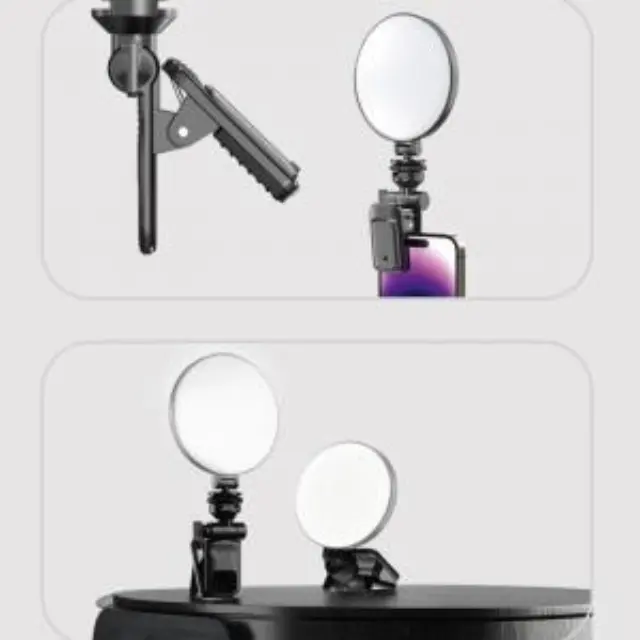 Φωτιστικό Selfie LED Ring Lamp Blavec Aura Mini P-60 για Κινητά Μαύρο N71289 3