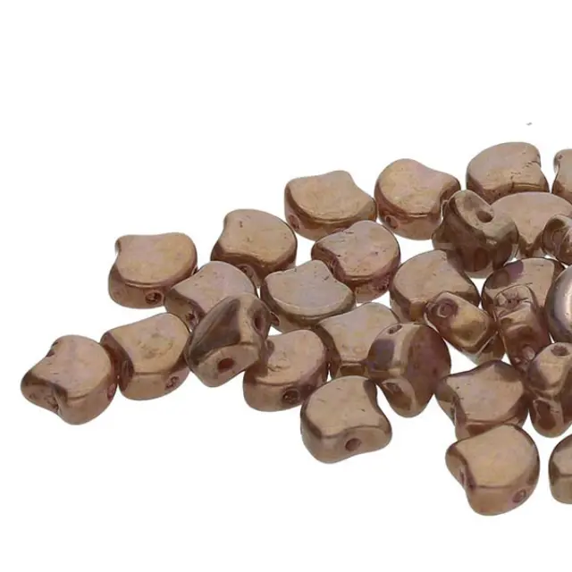 Χάντρα Matubo Ginko 7.5mm - White Opal Senegal Brown Purple ~10gr